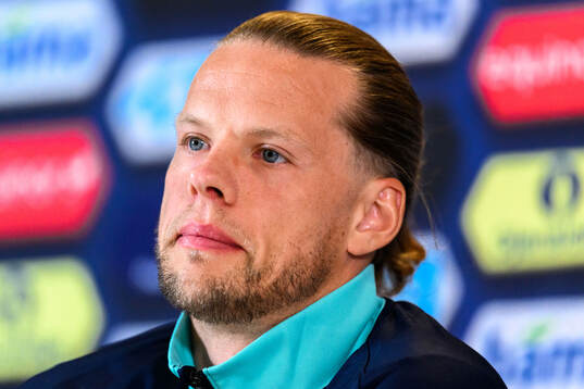Goalkeeper Ørjan Håskjold Nyland of the Norwegian