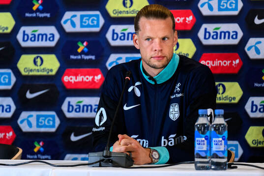 Goalkeeper Ørjan Håskjold Nyland of the Norwegian