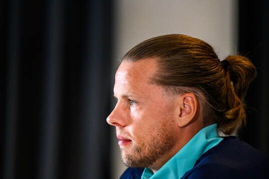 Goalkeeper Ørjan Håskjold Nyland of the Norwegian