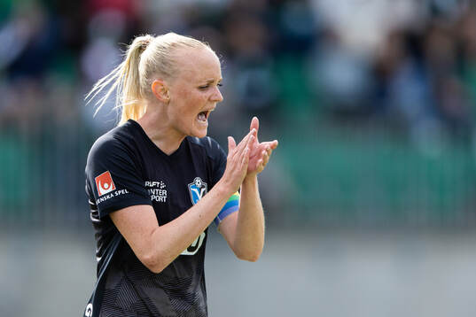 Växjö DFFs Emma Pennsäter jublar