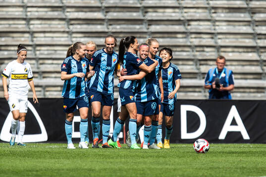 under fotbollsmatchen i Damallsvenskan mellan Djurgården