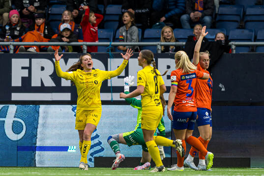 Kristina Borgenhaug Brudvik of Bodø/Glimt reacts