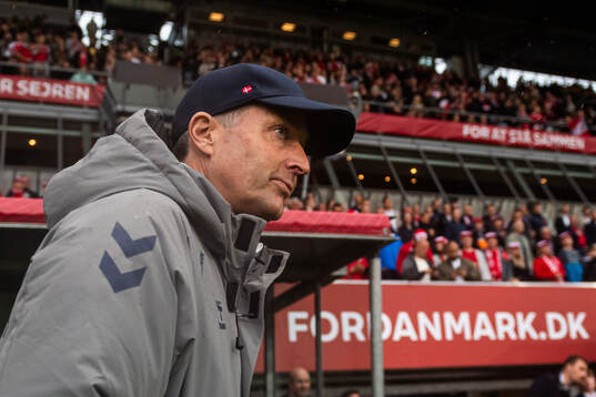 Head coach Kasper Hjulmand of Denmark