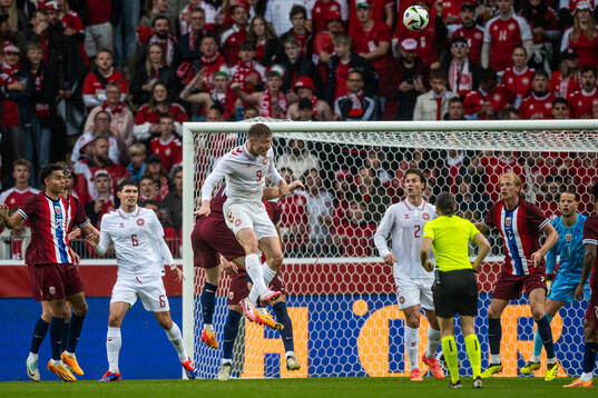Rasmus Højlund of Denmark