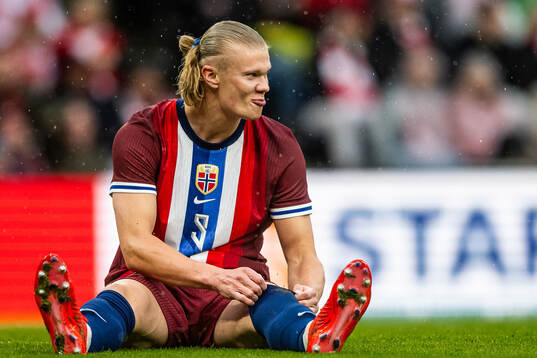 Erling Braut Haaland of Norway looks dejected