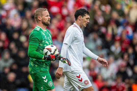 Goalkeeper Kasper Schmeichel of Denmark