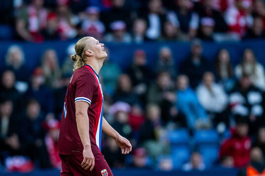 Erling Braut Haaland of Norway looks dejected