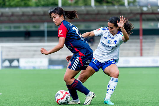 FC Rosengårds Momoko Tanikawa och IFK Norrköpings Vesna