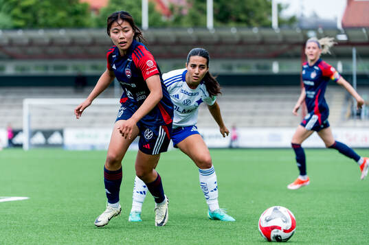 FC Rosengårds Momoko Tanikawa och IFK Norrköpings Vesna