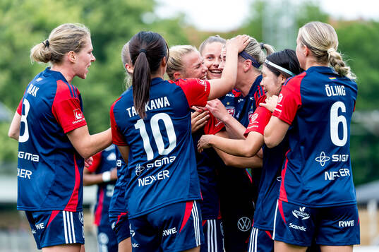 FC Rosengårds Jessica Wik jublar