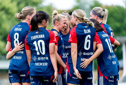 FC Rosengårds Jessica Wik jublar