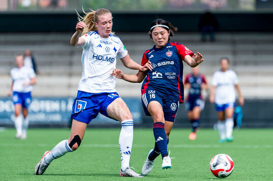 IFK Norrköpings Ebba Handfast och FC Rosengårds Mai