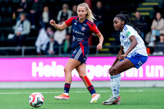 FC Rosengårds Olivia Holdt och IFK Norrköpings Maya