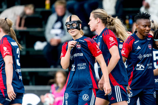 FC Rosengårds Sofie Bruun Bredgaard jublar