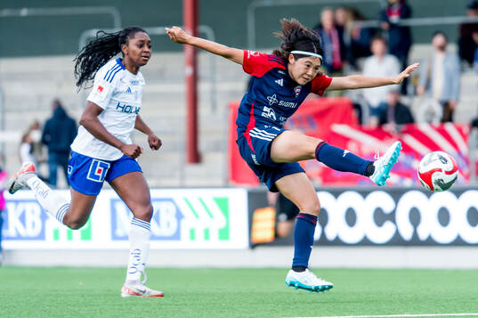 IFK Norrköpings Maya Aliyah Antoine och FC Rosengårds Mai