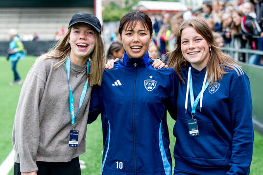 FC Rosengårds Bea Sprung och Momoko Tanikawa