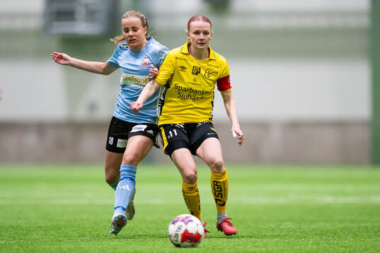 Boo FFs Tilde Zander och Elfsborgs Leann Nyström