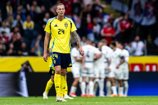 Gustaf Nilsson of Sweden looks dejected