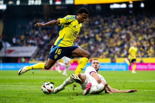 Niclas Eliasson of Sweden and Strahinja Pavlovic of Serbia