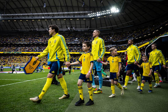 Victor Nilsson Lindelöf, goalkeeper Robin Olsen and Isak