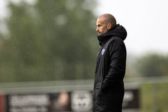 Falkenbergs tränare Christoffer Andersson