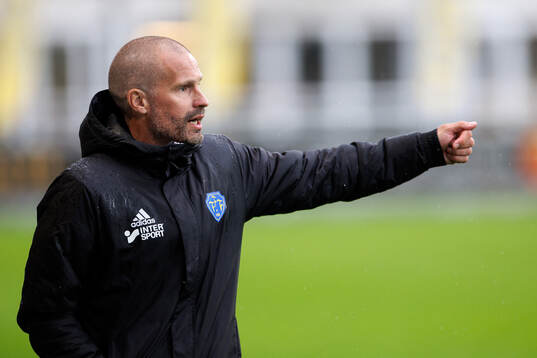 Falkenbergs tränare Christoffer Andersson