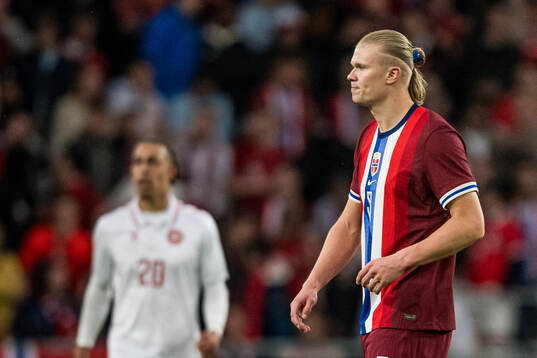 Erling Braut Haaland of Norway looks dejected