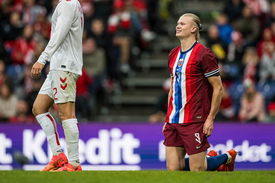Erling Braut Haaland of Norway looks dejected