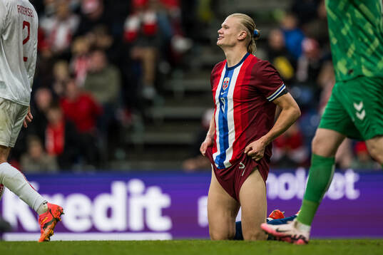 Erling Braut Haaland of Norway looks dejected