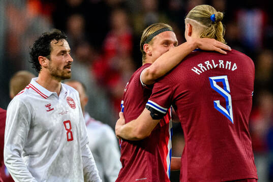 Erik Botheim and Erling Braut Haaland of Norway
