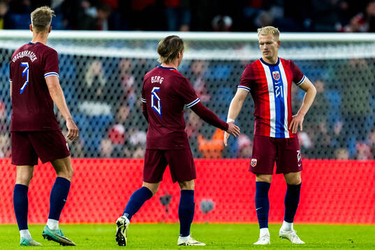Andreas Hanche-Olsen of Norway looks dejected