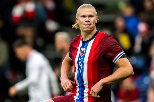Erling Braut Haaland of Norway looks dejected