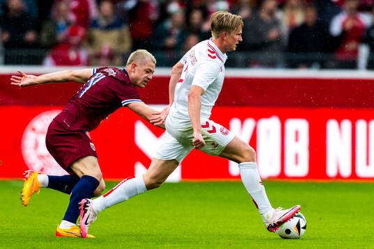Julian Ryerson of Norway and Victor Kristiansen of Denmark