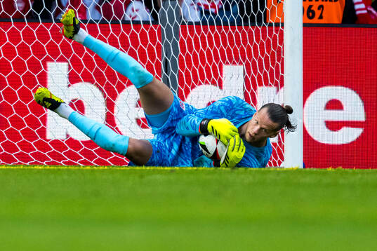 Goalkeeper Ørjan Håskjold Nyland of Norway