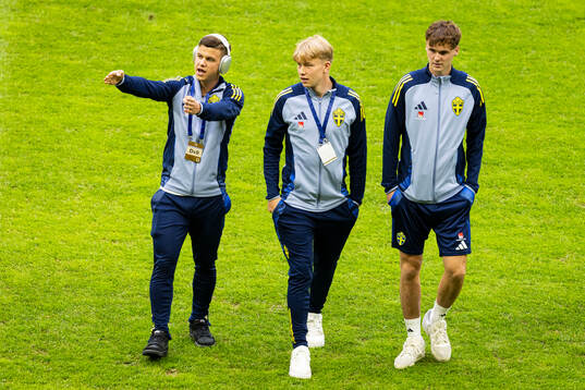Samuel Dahl, Daniel Svensson, and Williot Swedberg of Sweden