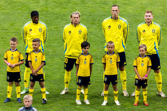 Anthony Elanga, Emil Forsberg. Gustaf Nilsson and Dejan