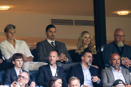Zlatan Ibrahimovic with his son Maximilian Ibrahimovic and