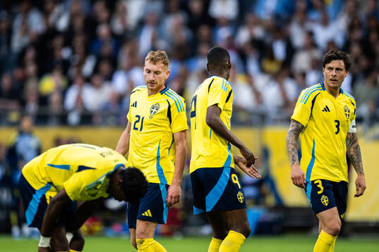 Dejan Kulusevski, Alexander Isak, and Victor Nilsson