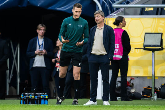 Head coach Jon Dahl Tomasson of Sweden