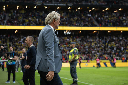 Erik Hamrén, former coach of team Sweden, eneters the