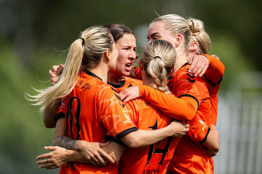 Kristianstads Tabitha Michelle Tindell jublar med