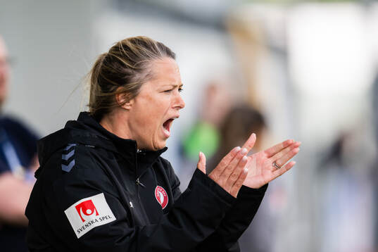 Kristianstads tränare Johanna Almgren