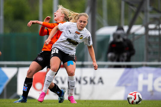 Kristianstads Katla Tryggvadottir och Häckens Alice