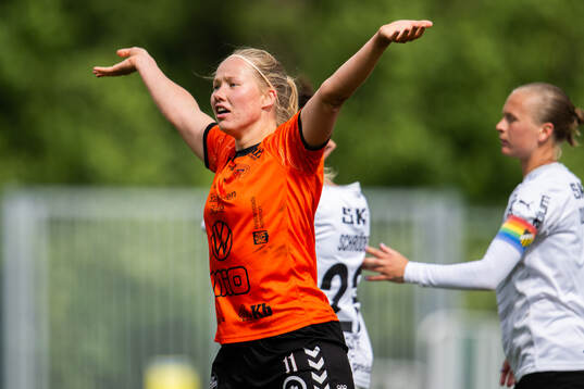 Kristianstads Hlin Eiriksdottir jublar