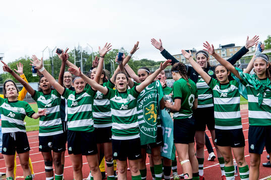 Sporting Club de Portugals spelare jublar