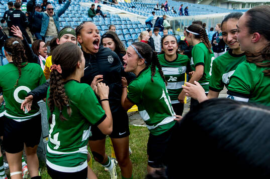 Sporting Club de Portugals spelare jublar