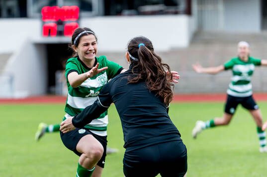 Sporting Club de Portugals spelare jublar