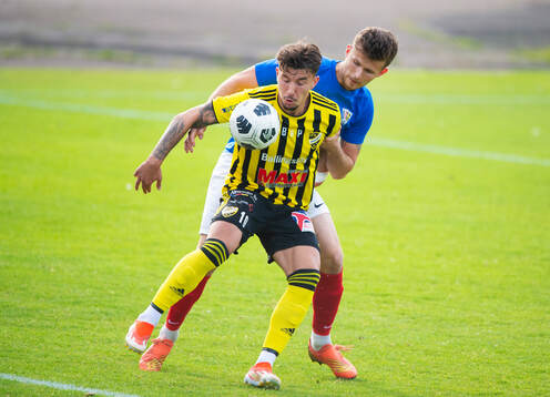 IFK Hässleholms Alen Tahirovic i matchen i div 2 mellan