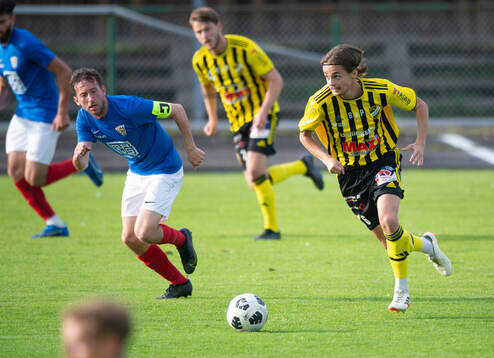 IFK Hässleholms Gustaf Winroth i matchen i div 2 mellan