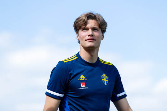 Goalkeeper Noel Törnqvist of Sweden